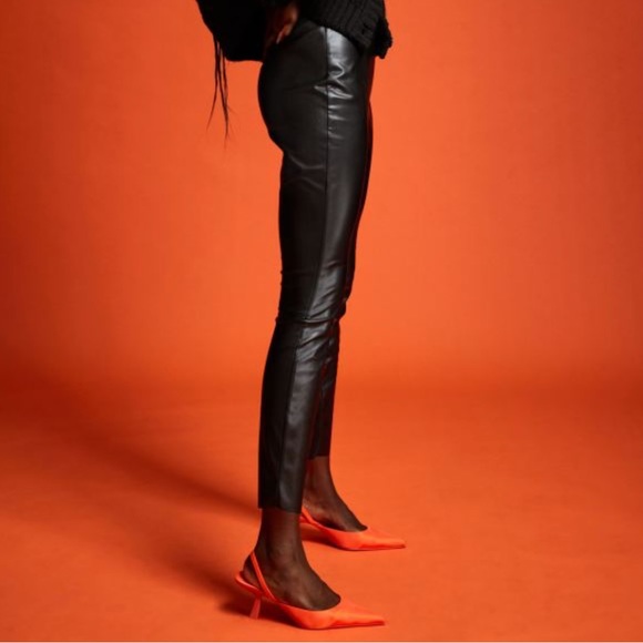 H&M Faux Leather Leggings - Picture 5 of 10